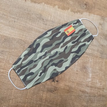 Mascarilla Camuflaje  con Bandera de España