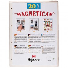 Paquete 20 hojas magnéticas blancas de Hofmann