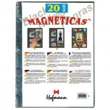Paquete 20 hojas magnéticas negras de Hofmann