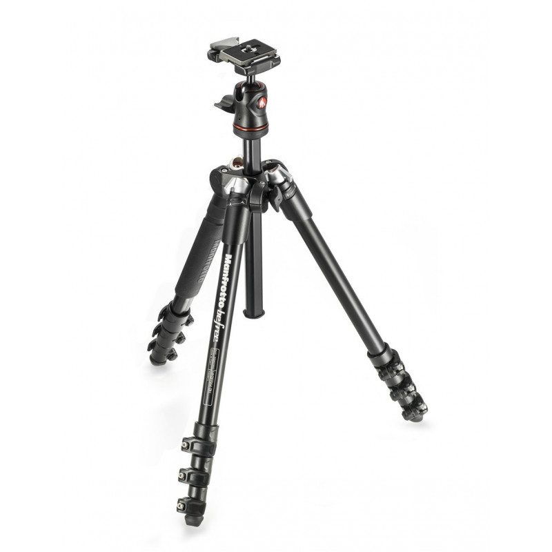 Kit Trípode Manfrotto Befree 4 secciones con rótula de bola - Aluminio
