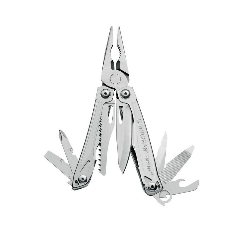 Leatherman Sidekick, Herramienta Multiuso con funda y mosquetón, blister