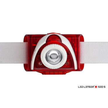 Linterna Led Lenser Frontal SEO 5 Rojo