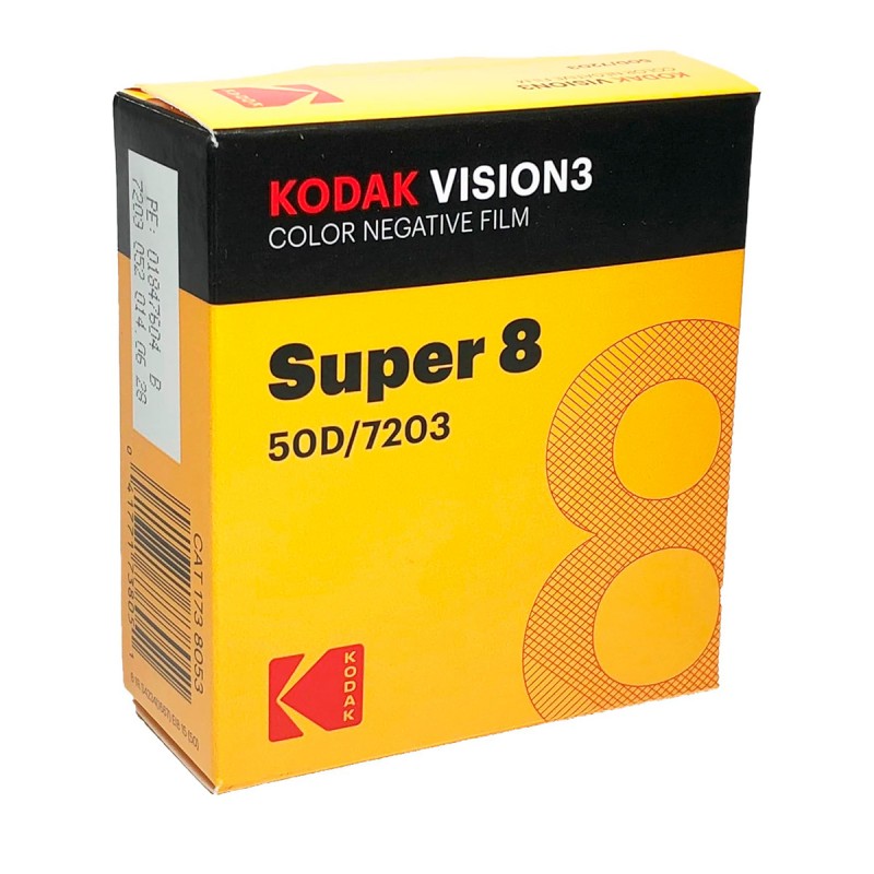 Kodak Vision3 50D Super 8 | Película 7203 color — Iberflash en stock en Madrid
