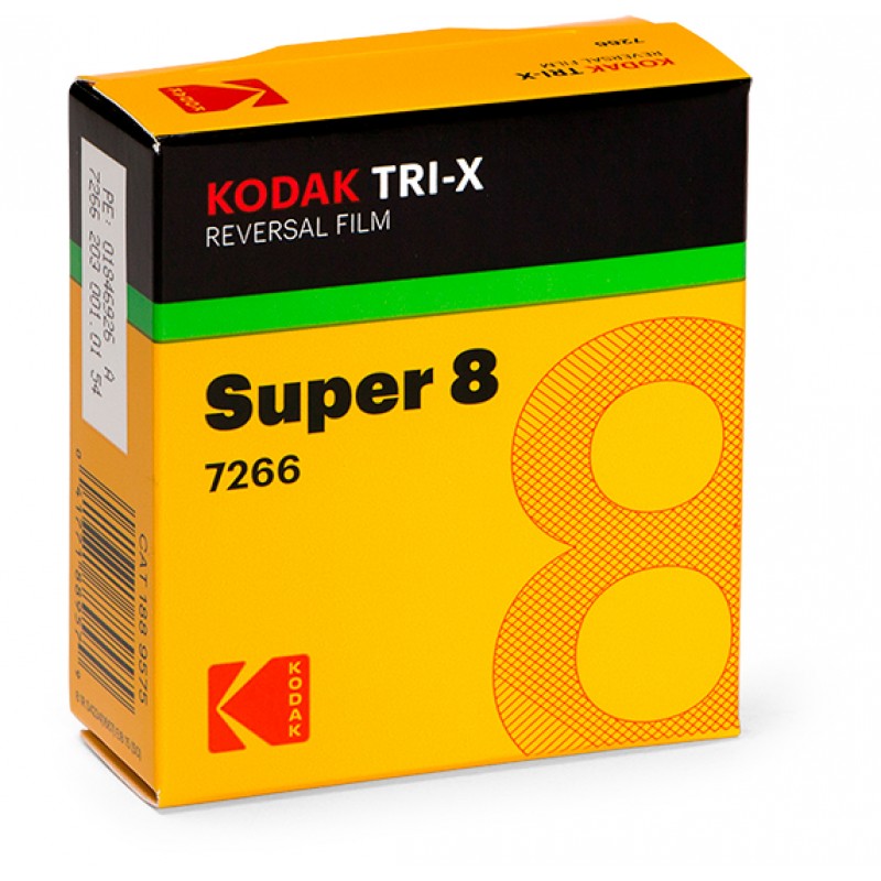 Kodak Tri-X Super 8 | Película B/N reversible 7266 — Iberflash en stock en Madrid